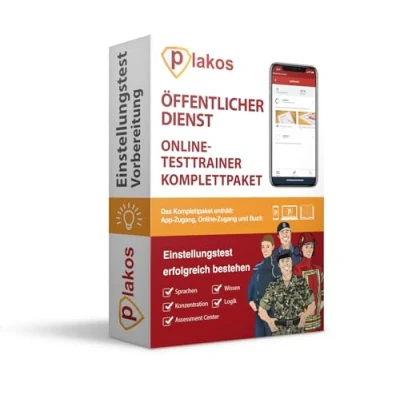 Abbildung von Einstellungstest Öffentlicher Dienst: Eignungstest und Auswahlprüfung erfolgreich bestehen Über 1.000 Aufgaben Fragen mit Lösungen zum Üben: ... Logik, Konzentration, Sprache