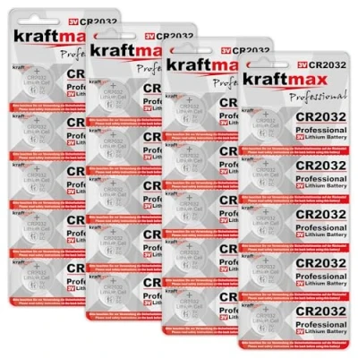 Abbildung von 20er Pack CR2032 Lithium Hochleistungs Batterie für professionelle Anwendungen Neuste Generation