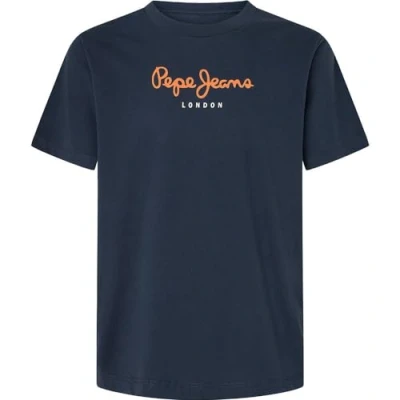 Abbildung von Pepe Jeans EGGO Tshirt print, Herren, Größe: Large, Dulwich blue