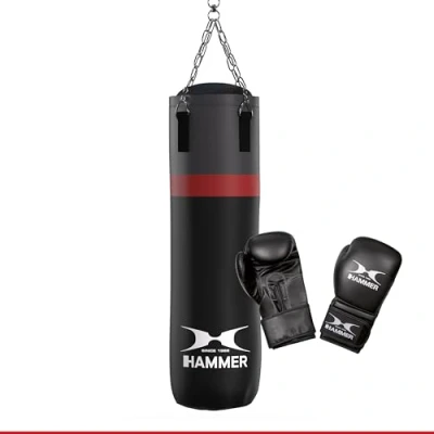 Abbildung von Hammer Boxsack &quot;Cobra&quot;, (Set, mit Boxhandschuhen)