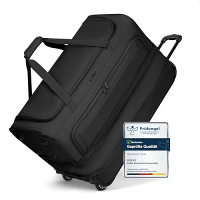 Abbildung von REDOLZ 2 Rollen große Trolley Reisetasche Volumen erweiterbar von 98 auf 119 Liter mit Dehnfalte Damen &amp; Herren (70 cm, extra Bodenfach)