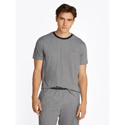 Abbildung von Tommy Hilfiger Underwear Schlafanzug SS JERSEY PJ SET STRIPES (Set, 2 tlg., 2er) mit Streifenmuster
