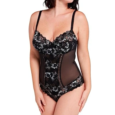 Abbildung von Sans Complexe Women&#039;s Arum Gala Lingerie, weiß grau, 85C