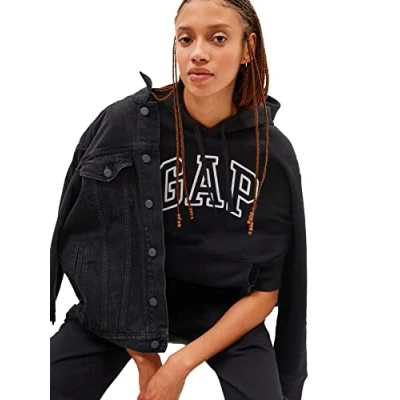 Abbildung von GAP Heritage Sweatshirt, Damen, Größe: Medium, True black