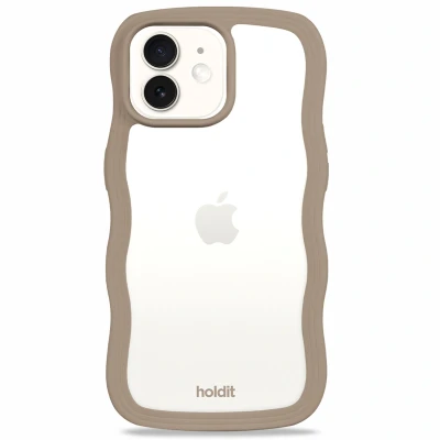 Abbildung von Apple iPhone 12 Hülle Recycelter Kunststoff Holdit Hard Case/Backcover Handyhülle Braun