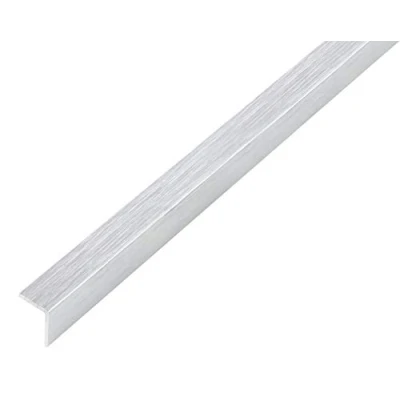 Abbildung von Alberts 489007 Winkelprofil selbstklebend Aluminium, edelstahldesign, hell 1000 x 15 mm
