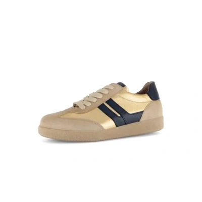 Abbildung von Gabor Sneaker low, Damen, Größe: 35.5, Caramel/gold/schw. Schuhe