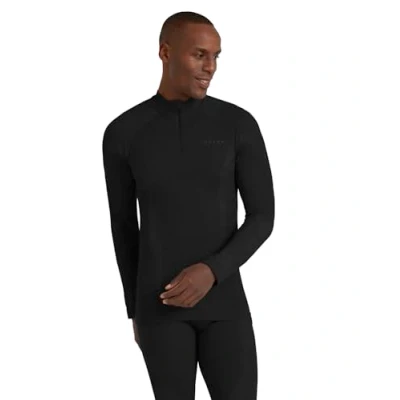Abbildung von FALKE Herren Baselayer Shirt Wool Tech. Funktionsmaterial Wolle Schnelltrocknend Warm 1 Stück, Schwarz (Black 3000), XL