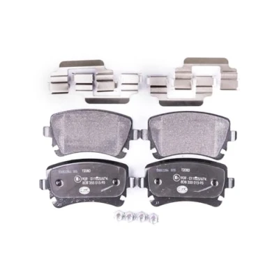 Abbildung von HELLA 8DB 355 015 951 Bremsbelagsatz nicht für Verschleißwarnanzeiger vorbereitet mit Bremssattelschrauben Zubehör AUDI: A6 C6 Avant