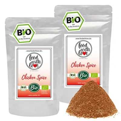 Abbildung von FWL BIO Chicken Spice Rub by Food with Love Gewürzzubereitung mit Knoblauch Zitrone 500g
