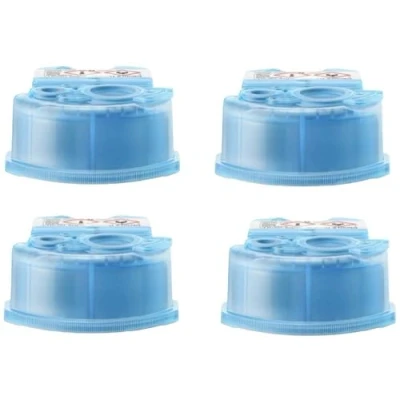Abbildung von Braun Clean &amp; Renew 4er Pack für alle Reinigungsstationen Elektrorasierer Reinigungslösung (1 St. 3 in 1 ShaverCare Reinigungskartuschen Pack)