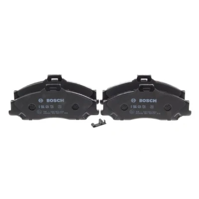 Abbildung von BOSCH 0 986 424 720 Bremsbelagsatz Low Metallic mit akustischer Verschleißwarnung Anti Quietsch Blech FORD: Ranger Mk2, MAZDA: B Serie Pickup