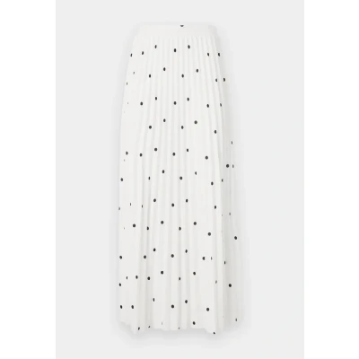 Abbildung von ONLY Onlmelisa LONG Skirt BOX Faltenrock, Damen, Größe: Medium, Cloud dancer/black
