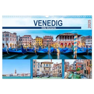 Abbildung von Venedig Stille Momente (Wandkalender 2025 DIN A3 quer), CALVENDO Monatskalender