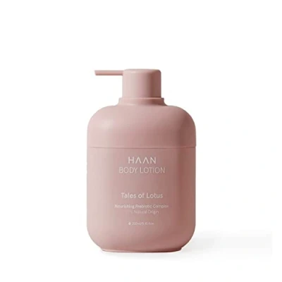 Abbildung von HAAN Tales of Lotus Aroma Body Lotion 24 Stunden Feuchtigkeits Hautpflege, tägliche Feuchtigkeitscreme recycelbar, nachfüllbar, 250 ml