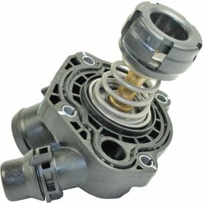 Abbildung von METZGER 4006204 Kühlwasserthermostat 103 ORIGINAL ERSATZTEIL mit Dichtung, ohne Wasserpumpe, Grundträger Sensor Kunststoff BMW: 1 Schrägheck
