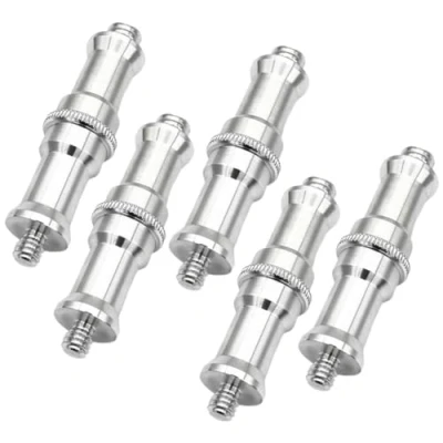 Abbildung von 5PCS 1/4 Inch To 3/8 Metal Plug Converter Thread Screw Adapter Spigot For Studio Light Stand, Hot Shoe/Cold Shoe Adapter, Ball Head, Wireless Flash Receiver
