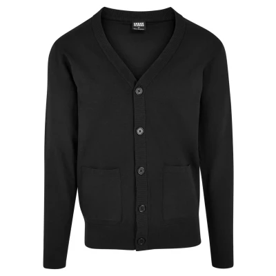Abbildung von Urban Classics FINE Strickjacke, Herren, Größe: Small, Black