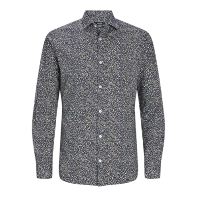 Abbildung von Jack &amp; Jones Premium Jprblablackpool Stretch Hemd, Herren, Größe: XL, Night sky