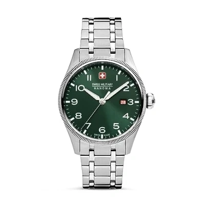 Abbildung von Swiss Military Hanowa Herren Analog Quarz Uhr mit Edelstahl Armband SMWGH2101604