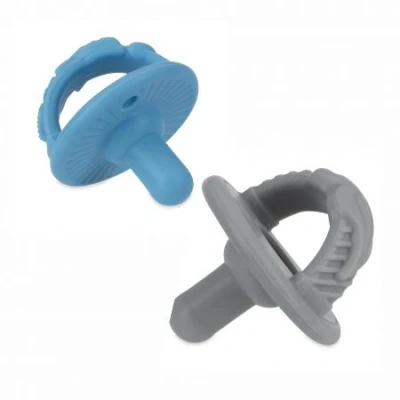 Abbildung von Succhietti in Silicone Nuby 0m+ 2pz Blu e Grigio
