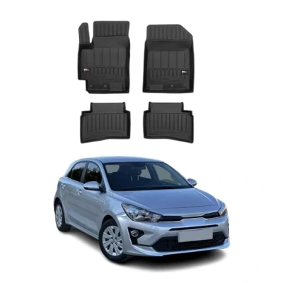 Abbildung von OMAC Gummi Fußmatten kompatibel mit Kia Rio HB 2017 2023 Premium TPE Automatten 4tlg