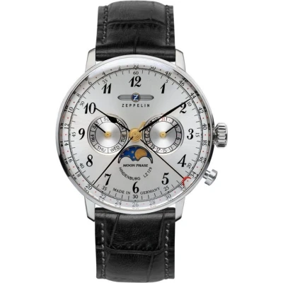 Abbildung von Zeppelin Hindenburg Mondphase Chronograph, Herren, Größe: One Size, Silber