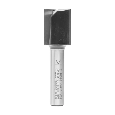 Abbildung von ENT 10396 Nutfräser HW, Schaft (S) 8 mm, Durchmesser (D) 16 NL 20 SL 32 GL 52 mm