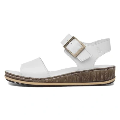 Abbildung von Hush Puppies Damen Ellie Keilsandale, weiß, 40.5 EU