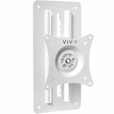 Abbildung von VIVO Wandhalterung für stehende Arbeitsplätze, höhenverstellbar, 1 Bildschirm mit max. VESA 100 x mm, Weiß, MOUNT VW01AW