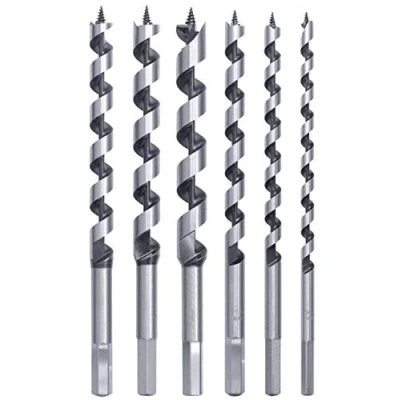 Abbildung von kwb Schlangen Bohrer Satz, 6 teiliges Holz Set 8 18 mm in Kunstoff Koffer