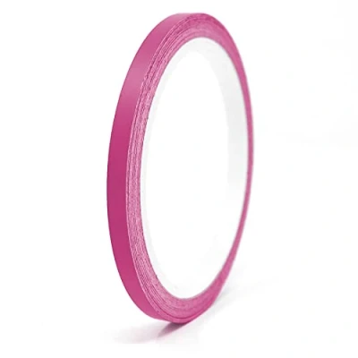 Abbildung von Finest Folia 10 Meter Matt Zierstreifen Auto LKW Motorrad Boot Modellbau Basteln DIY Deko Dekorstreifen Seitenstreifen Klebestreife selbstklebend (Pink matt, 4mm Breite)