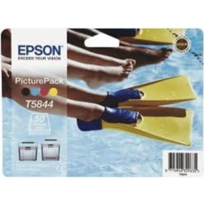 Abbildung von Epson T5844 Tintenpatrone Flossen, Multipack, 4 farbig