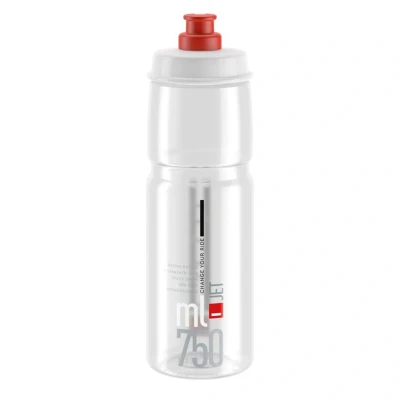 Abbildung von Elite S.R.L. Jet Trinkflasche, Kunststoff, Klar/Rot Einheitsgröße