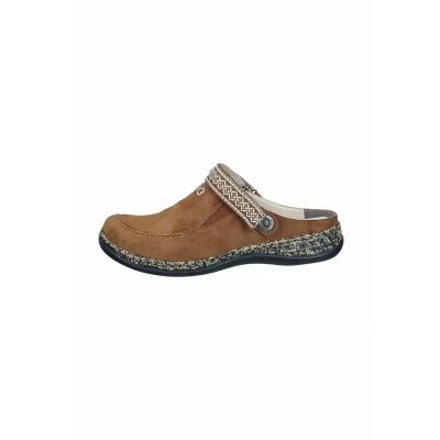 Abbildung von Rieker Pantolette flach, Damen, Größe: 40, Reh Schuhe