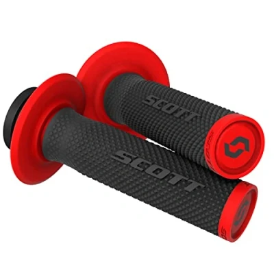 Abbildung von Scott SX II MX Motorrad Griffe inkl. Cam Set schwarz/rot