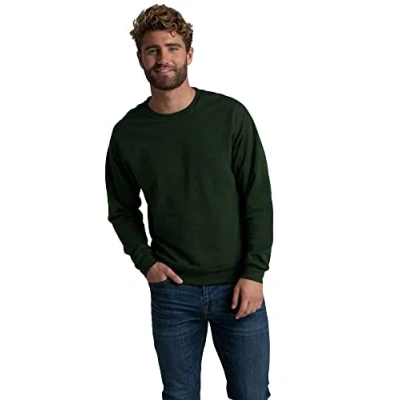 Abbildung von Fruit of the Loom Unisex Eversoft Fleece Hoodies, Pullover, Feuchtigkeitstransport &amp; Atmungsaktiv, Größen S 4x Kapuzenpullover, Duffle Bag Green Full Zip, XX Large