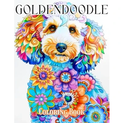 Abbildung von Goldendoodle Coloring Book: 60 Cute and Fun Pages for All Ages Relaxation Stress Relief