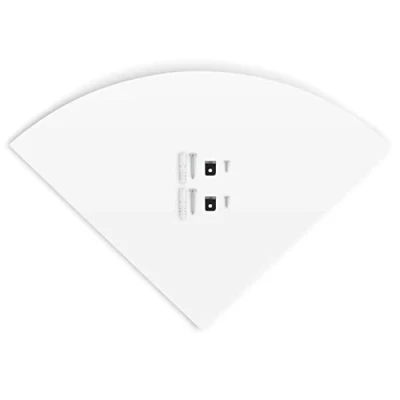 Abbildung von GOTOTOP Wand Eckregal, 3er Set Weiß Schweberegale aus PVC, Deko Regal an der Wand, Eckregal für Bad, Küche, Schlafzimmer, Wohnzimmer