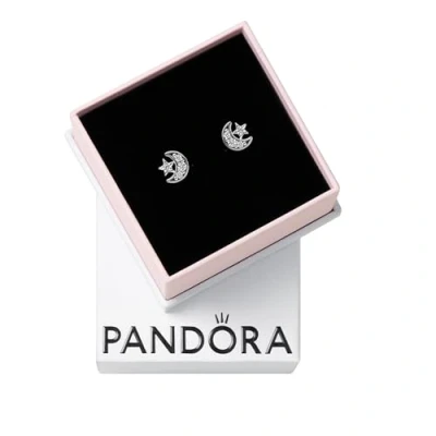 Abbildung von Pandora Ohrring Set Ohrstecker Sparkling Moon&amp;Star 292990C01 Silber