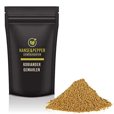 Abbildung von 100g Koriander gemahlen Top 1A Aromatisch natürlich vom Hanse&amp;Pepper Gewürzkontor Gourmet Serie