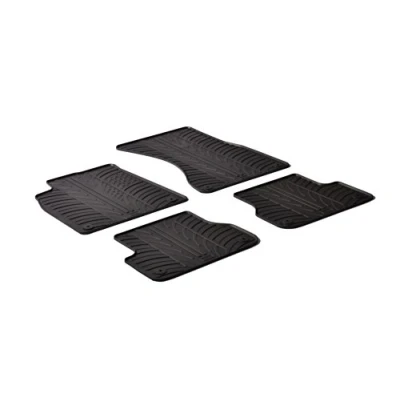Abbildung von Gledring 0245 Fußmattensatz Gummi vorne und hinten 4 schwarz 750mm 550mm AUDI: A6 C7 Avant, Limousine, A7 Sportback