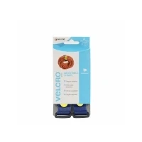Abbildung von VELCRO Marke Verstellbare Bänder Flexibel &amp; vielseitig einsetzbare Allzweck für Heimwerken Blau 25mm x 92cm Satz von 2 Stück