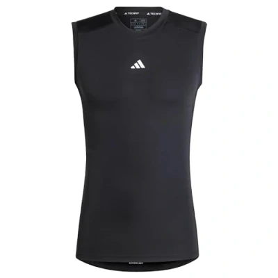 Abbildung von adidas Techfit Training Sleeveless T Shirt, Herren Ärmelloses Schwarz, JE6694