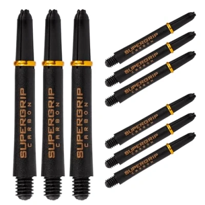 Abbildung von Harrows Dartpfeile 3 Sets Carbon ST Dartschäfte insgesamt 9 erhältlich in Größen robuster Verbundstoff Midi Gold