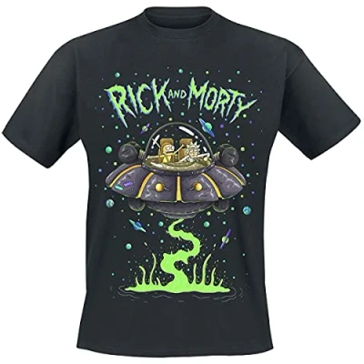 Abbildung von Rick And Morty T Shirt Space Cruiser Black XL