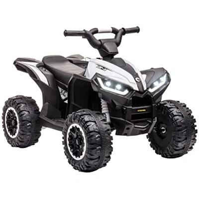 Abbildung von HOMCOM Elektro Kinderquad Quad, Kindermotorrad mit MP3 Musikplayer, Scheinwerfer, Belastbarkeit 25 kg, (1 tlg), für Kinder 3 5 Jahre, 1,5 km,h