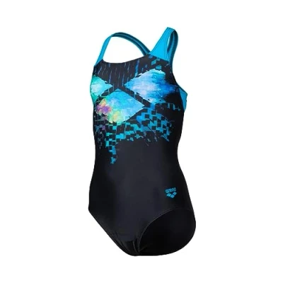 Abbildung von Arena Multi Pixels Badeanzug für Kinder, Größe: 116, Black turquoise