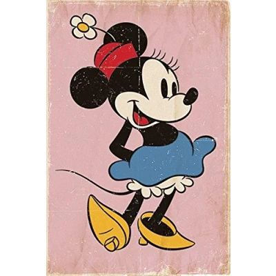 Abbildung von Close Up Minnie Mouse Poster Retro Pink (61cm x 91,5cm) + Ãœ