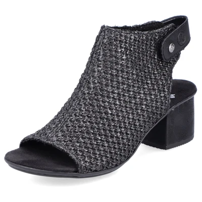 Abbildung von Rieker High Heel Sandalette, Damen, Größe: 39, Schwarz Schuhe